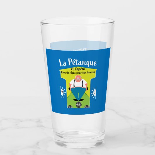 grappige Pertanque cadeautjes Glas (Voorkant)