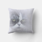 grappige perzische kat met grote ogen gooien kusse kussen (Achterkant)