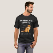 Grappige Perzische Kat Moeder Vader Miauw T-shirt (Voorkant volledig)