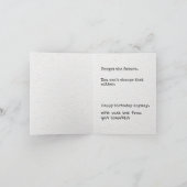 Grappige Pessimist Verjaardag Kaart, gevoerd papie Kaart (Binnen)