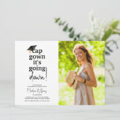 Grappige Pet Gown Het gaat naar beneden Foto Afstu Kaart (Staand voorkant)