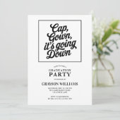 Grappige Pet Gown Het gaat naar beneden Graduation Kaart (Staand voorkant)