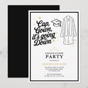 Grappige Pet Gown Het gaat naar beneden Graduation Kaart