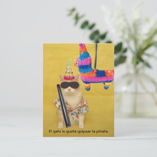 Grappige Pet Spaans Briefkaarten voor Fun of Teach (Staand voorkant)