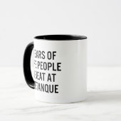 Grappige Petanque Speler Koffie Mok (Voorkant links)