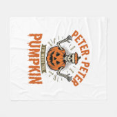 Grappige Peter Peter Pompoen Halloween Skelet Shir Fleece Deken (Voorkant (Horizontaal))