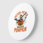 Grappige Peter Peter Pompoen Halloween Skelet Shir Grote Klok (Hoek)