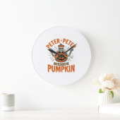 Grappige Peter Peter Pompoen Halloween Skelet Shir Grote Klok (Huis)