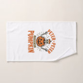 Grappige Peter Peter Pompoen Halloween Skelet Shir Handdoek (Handdoek)