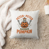 Grappige Peter Peter Pompoen Halloween Skelet Shir Kussen (Deken)