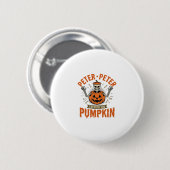 Grappige Peter Peter Pompoen Halloween Skelet Shir Ronde Button 5,7 Cm (Voorkant /achterkant)
