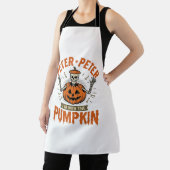 Grappige Peter Peter Pompoen Halloween Skelet Shir Schort (Insitu)