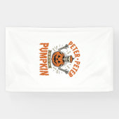 Grappige Peter Peter Pompoen Halloween Skelet Shir Spandoek (Horizontaal)