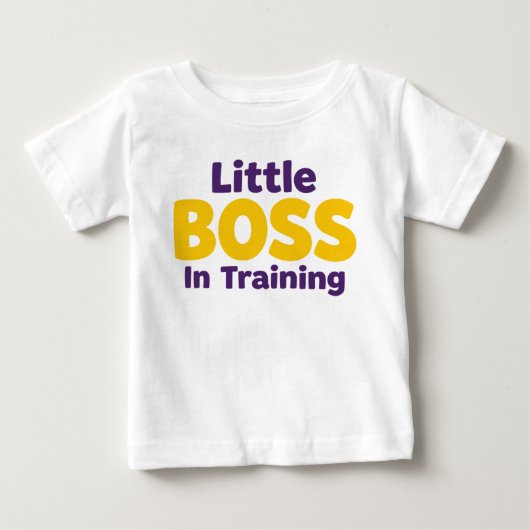 Grappige Peuter Baas Schattige Baby Uitdrukking (Voorkant)