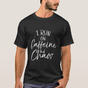 Grappige peuter mam citeren moeder's ik ren op caf t-shirt