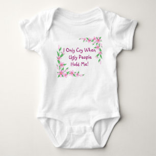 Grappige Peuter Onsie/de Bloemen van de T-shirt