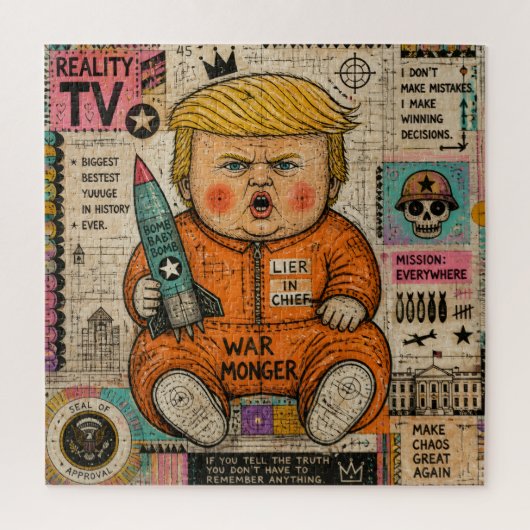 Grappige Peuter President Collage Legpuzzel (Verticaal)