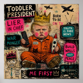 Grappige Peuter President Poster
