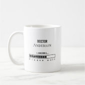 Grappige PhD Afstudeer Doctor Naam Laden Koffiemok (Links)