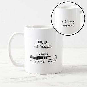Grappige PhD Afstudeer Doctor Naam Laden Koffiemok