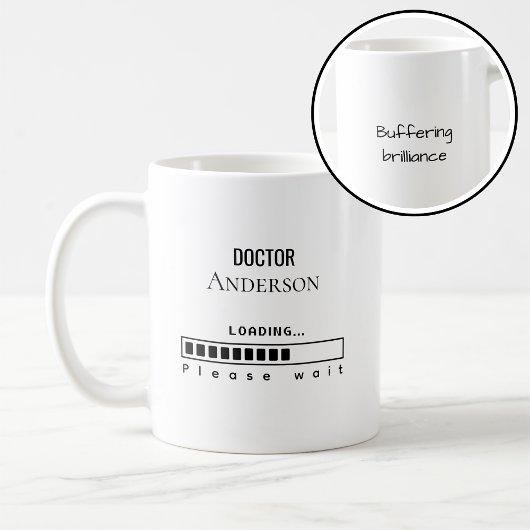 Grappige PhD Afstudeer Doctor Naam Laden Koffiemok