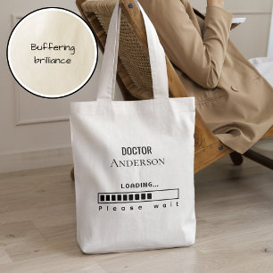 Grappige PhD Afstudeer Dokter Naam Laden  Tote Bag