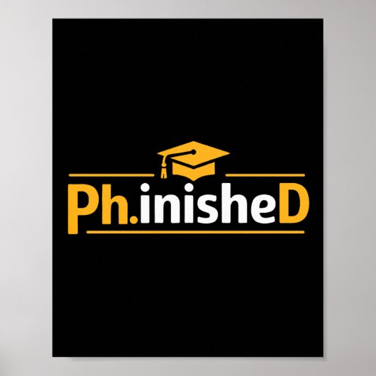 Grappige PhD Afstuderen 2026 PhD K Klaar Premium T Poster (Voorkant)