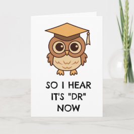 Grappige PhD afstuderen kaarten