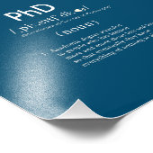 grappige phd-definitie foto afdruk (Hoek)