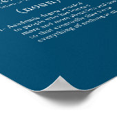 grappige phd-definitie verticaal poster (Hoek)