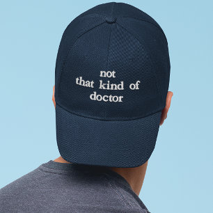 Grappige PHD Niet Dat Soort Dokter Geborduurd Geborduurde Pet