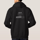 Grappige PhD-overleving Aangepaste Doktersnaam Lad Hoodie (Achterkant)