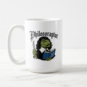 Grappige Philosoraptor Cogito Ergo Rawr Dinosaurie Koffiemok