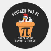 Grappige Pi Dag 2025 Ronde Sticker (Voorkant)