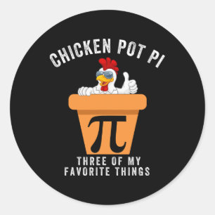 Grappige Pi Dag 2025 Ronde Sticker