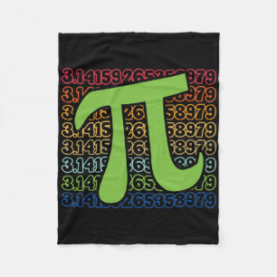 Grappige Pi-dag 3.14 Pi-symbool spiraal nummer wis Fleece Deken