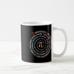 Grappige Pi-dag 3.14 Pi-symbool spiraal nummer wis Koffiemok
