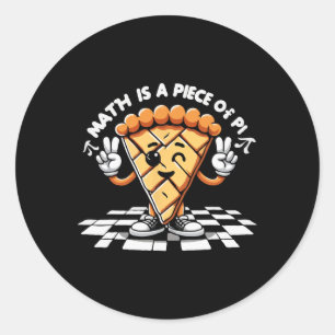 Grappige pi dag 3.14 taart Wiskunde docenten coach Ronde Sticker