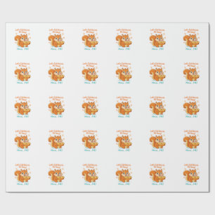 Grappige Pi-dag dier met taart – Cadeau voor wisku Cadeaupapier