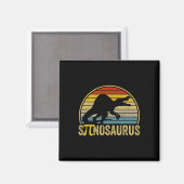 Grappige Pi-dag grap - Spinosaurus dinosaurus wisk Magneet (Voorkant / Achterkant)