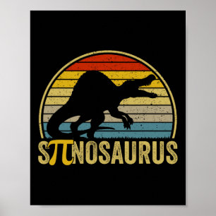 Grappige Pi-dag grap - Spinosaurus dinosaurus wisk Poster