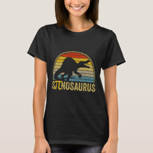 Grappige Pi-dag grap - Spinosaurus dinosaurus wisk T-shirt