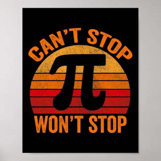Grappige Pi-dag T-shirts1 Poster (Voorkant)