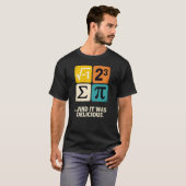 Grappige PI-dag Wiskunde 3.14 Nerd Humor T-shirt (Voorkant volledig)
