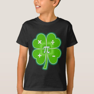 Grappige Pi-dag Wiskunde Patricks-dag Geluk Klaver T-shirt