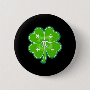 Grappige Pi Dag Wiskunde Patricks Dag Geluk Shamro Ronde Button 5,7 Cm