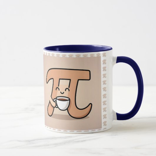 Grappige Pi-dagmok -3,14 Cadeau voor wiskundeliefh Mok (Rechts)