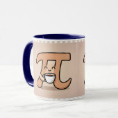 Grappige Pi-dagmok -3,14 Cadeau voor wiskundeliefh Mok (Voorkant links)