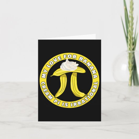 Grappige Pi Day Pi symbool grap - Bynana Cream Pie Kaart (Voorkant)