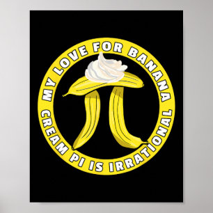 Grappige Pi Day Pi symbool grap - Bynana Cream Pie Poster